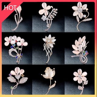 Ghim cài áo đính đá opal cao cấp