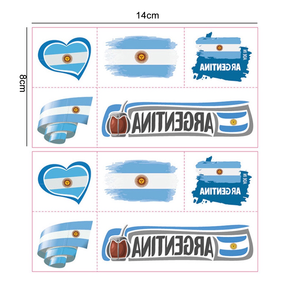 Bộ 2 Miếng Dán Hình Xăm Tạm Thời Lâu Trôi Chống Nước Chống Mồ Hôi Có Thể Tháo Rời Cho Unisex