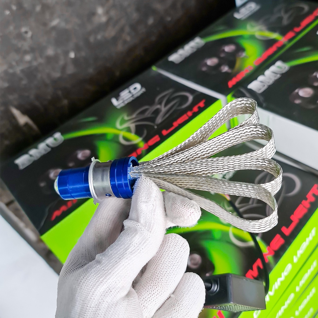 Đèn LED Pha Z4 chân M5 hãng BMA - Cos Vàng Pha Trắng Lắp Dream , Wave Nhỏ , Fu1... Bảo Hành 1 Năm