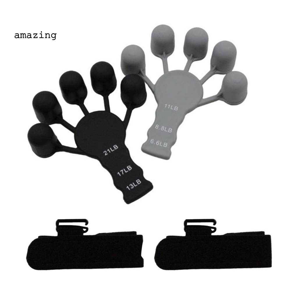 1 Bộ Dụng Cụ Luyện Tập Mở Rộng Ngón Tay Bằng Silicone Linh Hoạt