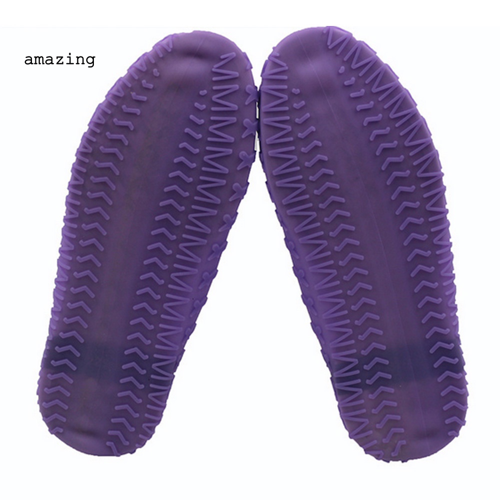 Vỏ Bọc Giày Đi Mưa Bằng Silicon Co Giãn Chống Thấm Nước Có Thể Tái Sử Dụng