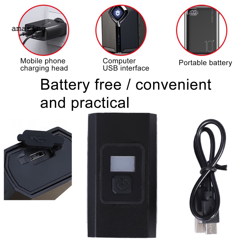 Đèn Pha Xe Đạp Sạc USB Chống Thấm Nước Tiện Lợi