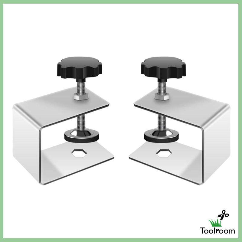 Set 2 Kẹp Cố Định Bằng Thép Không Gỉ Điều Chỉnh Được Dành Cho Chế Biến Gỗ