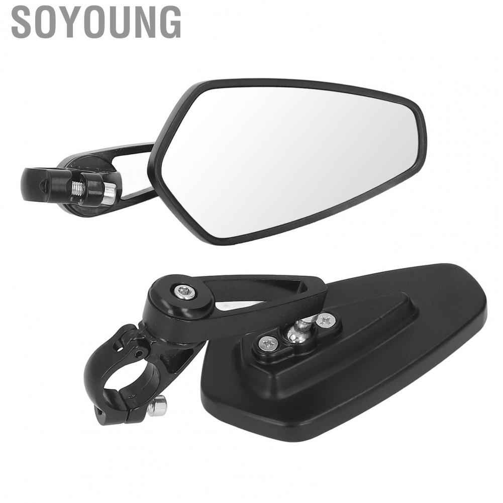 Soyoung Motorcycle Handlebar Mirrors  Long Durability Adjustable Viewing Angle Rear View Mirrors  for S1000XR S1000RR 2015-2019