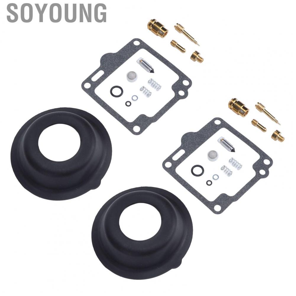 Soyoung Carb Overhaul Set  18 2596 Wearproof 26 Pieces Carburetor  Kit Long Service Life  for XV1100 VIRAGO 1988-1999