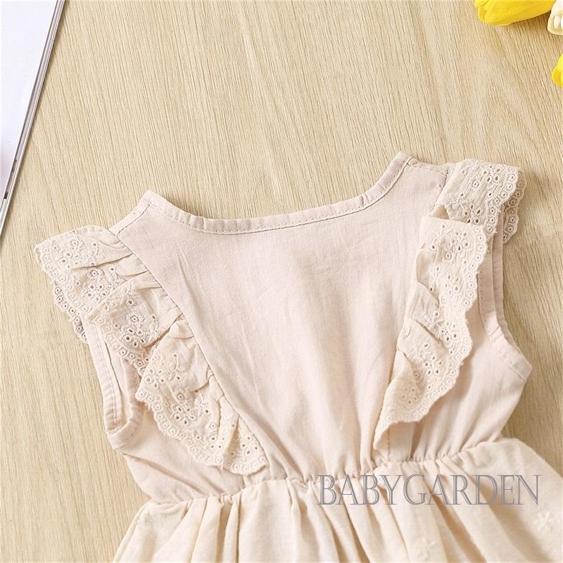 Set Áo Cổ Tròn Không Tay 9 Tháng + Quần Short Thời Trang Cho Bé Gái