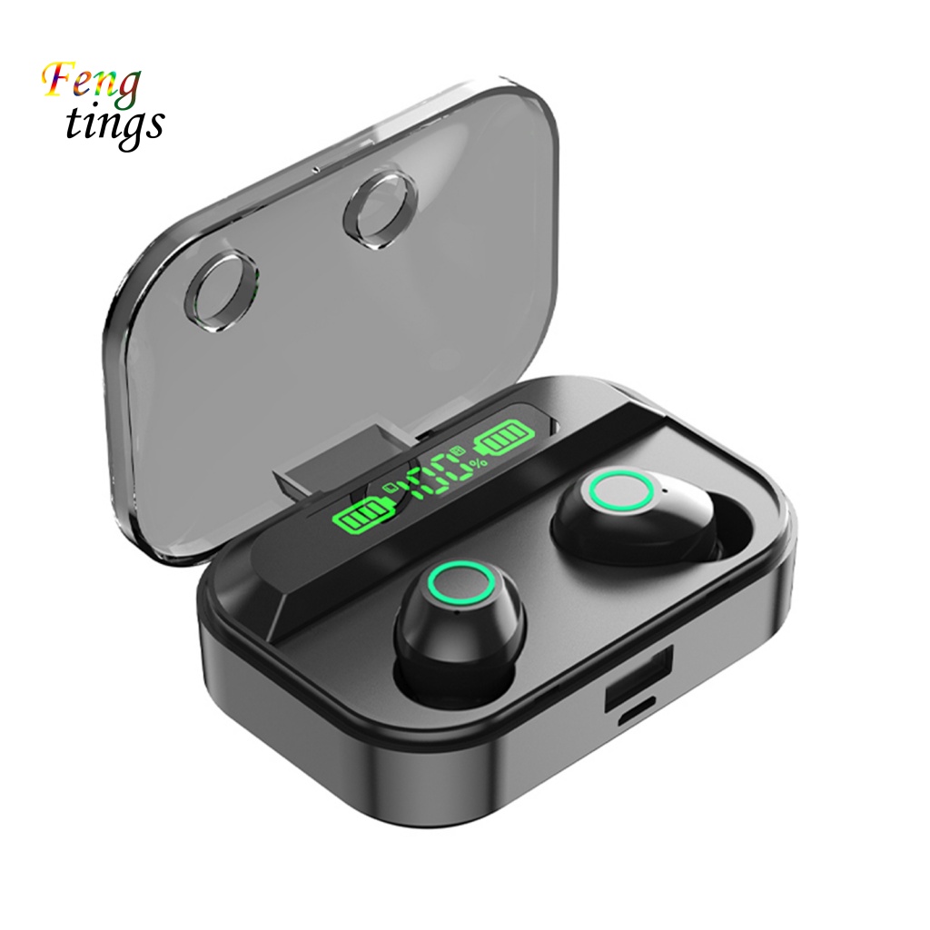 Tai Nghe Nhét Tai Không Dây Bluetooth 5.1 TG02 Màn Hình Kỹ Thuật Số Phong Cách Thể Thao