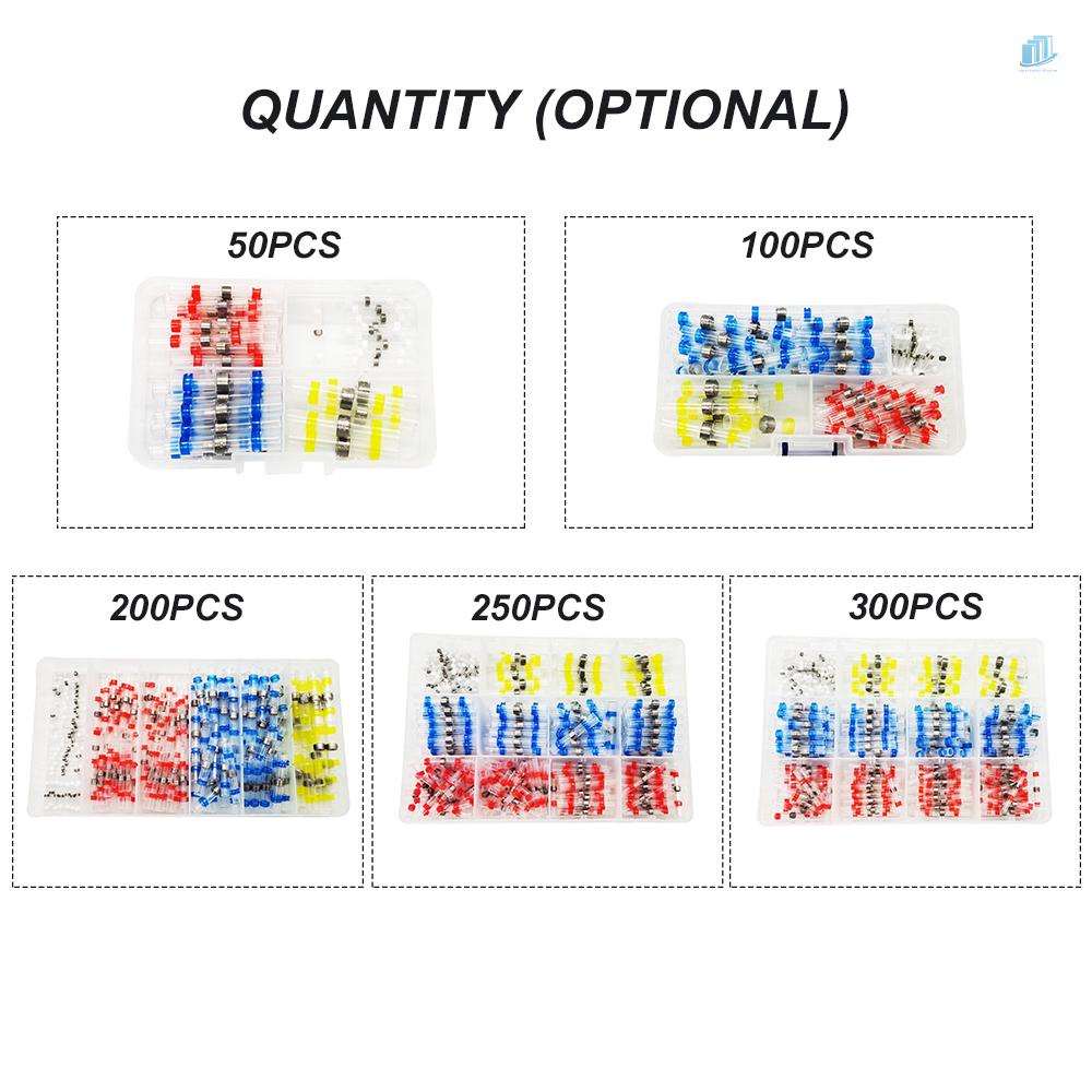 Bộ 300 Vòng Co Nhiệt Nối Đầu Cuối Chống Nước Có Thể Co Nhiệt