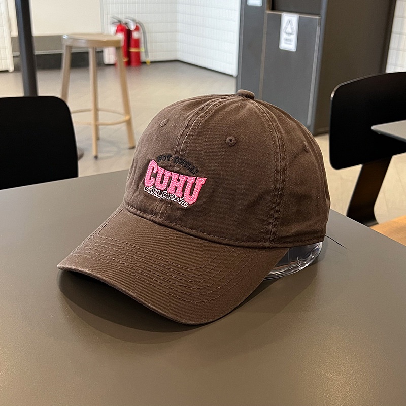 Mũ Lưỡi Trai Mềm Thêu Chữ Phong Cách Hàn Quốc Thời Trang Mùa Hè Cho Nữ