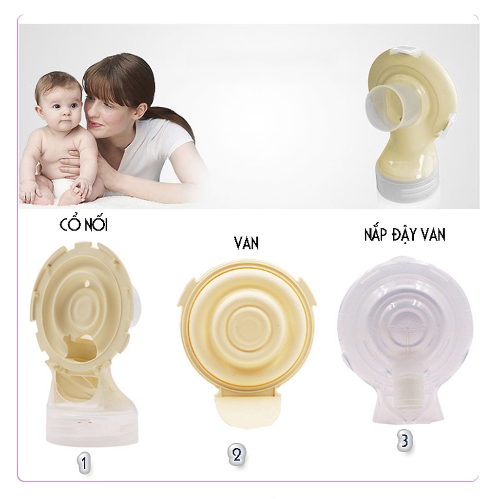 Bộ cổ hút cho máy hút sữa Medela FreeStyle, Swing maxi- hàng nhập USA namduongbaby phụ kiện medela
