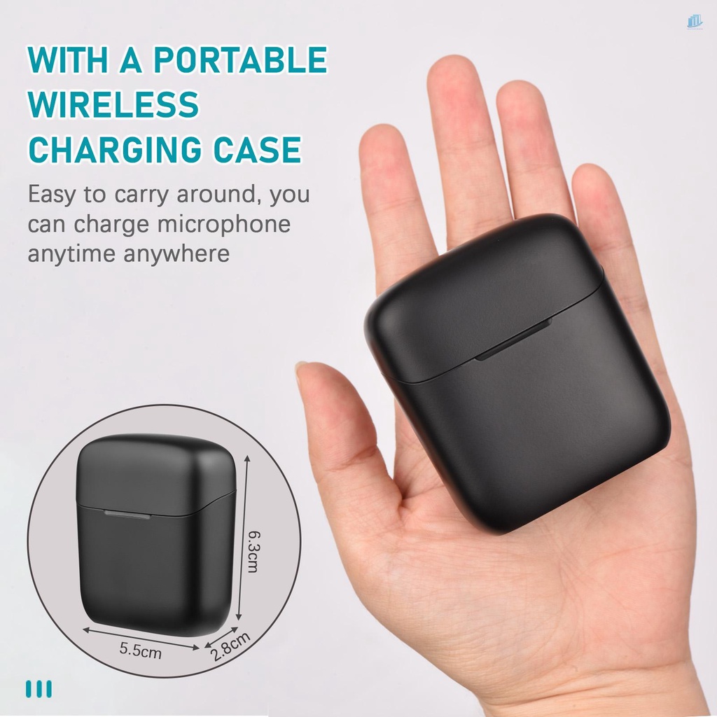 Hệ Thống Micro Không Dây One-Trigger-One Nhỏ Gọn Với 1 Đầu Nhận &amp; 1 Micro 20M Tích Hợp Pin Tích Hợp Sạc Type-C Và Hộp Sạc