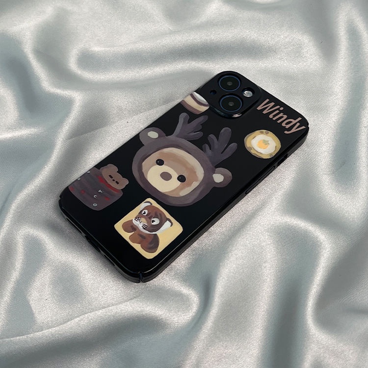 Ốp Điện Thoại Cứng In Hình Hổ Dễ Thương Cho iPhone 7 14Pro 13 Xr 11 xs 8 12