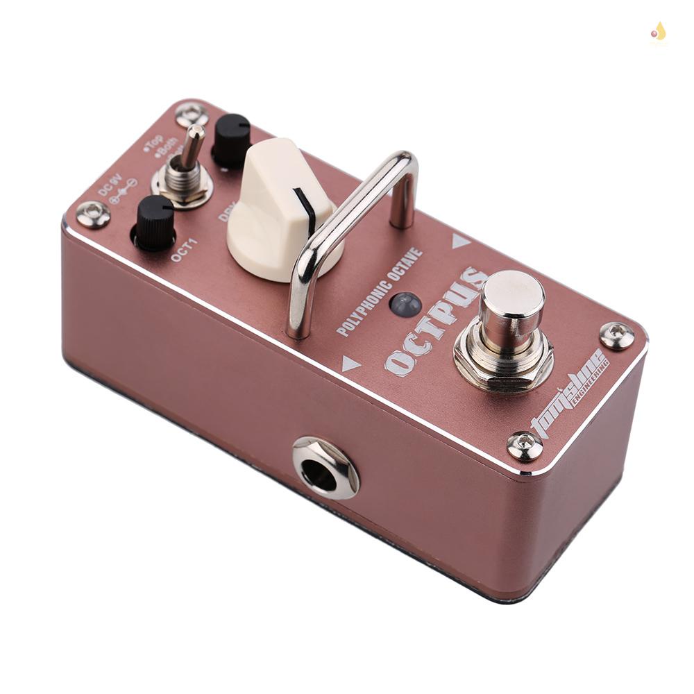 Bàn Đạp Hiệu Ứng Đàn Guitar Điện AOS-3 Octpus Polyphonic Mini Hiệu Ứng Đơn