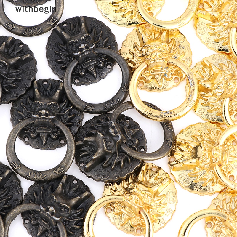 Set 10 Tay Nắm Cửa Tủ Hình Đầu Rồng Phong Cách Vintage