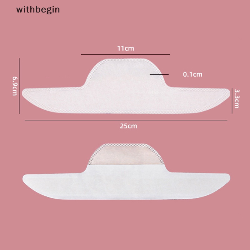 Bộ 10 Miếng Dán Thấm Hút Mồ Hôi Cổ Áo Màu Trắng Tiện Dụng