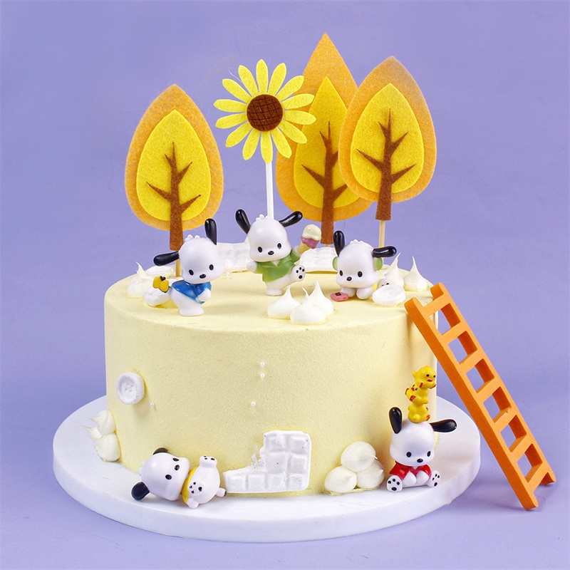 Set 5 Đồ trang trí Búp Bê Anime Pochacco Bằng PVC