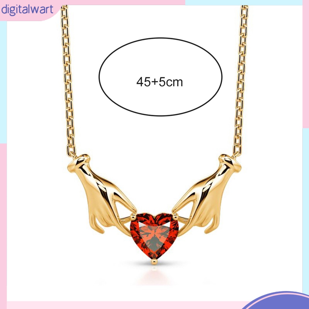 [IGT] Vòng cổ Mặt Hình Trái Tim Màu Sắc Tương Phản Cao Cấp Có Thể Điều Chỉnh