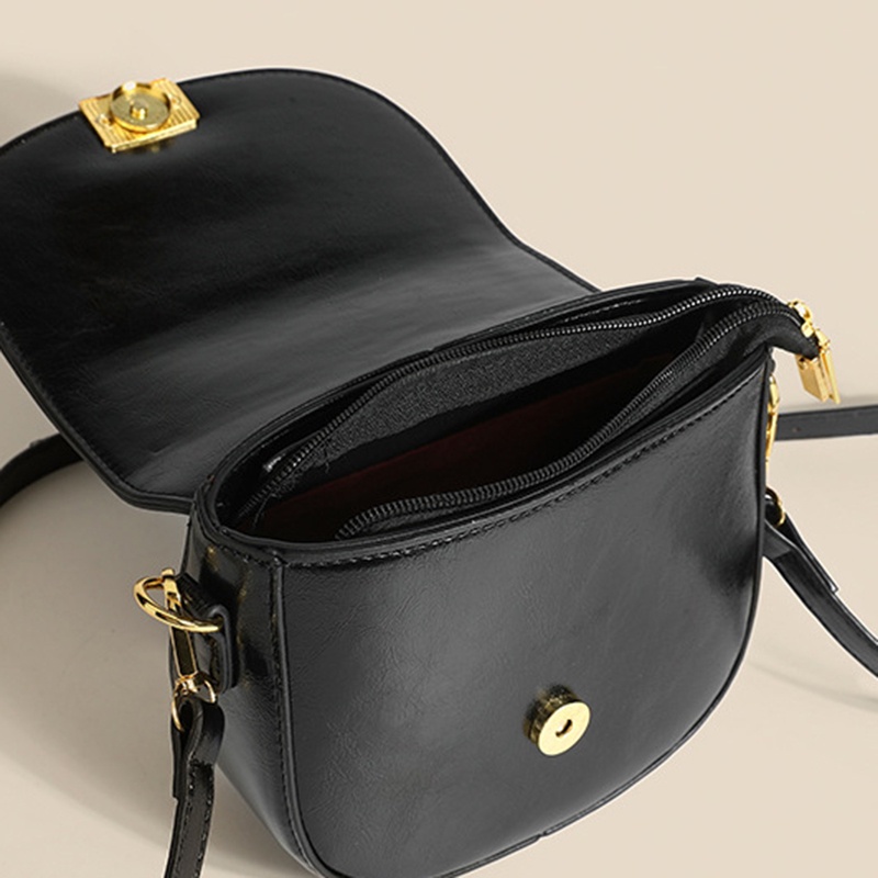 Túi Đeo Chéo Có Khóa Kéo Phong Cách Cổ Điển Thời Trang Cho Nữ