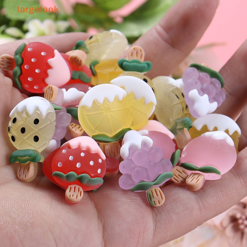 Bộ 5 Miếng Dán Trang Trí Điện Thoại / Tủ Lạnh Hình Que Kem Dạ Quang Mini Bằng Nhựa Resin DIY