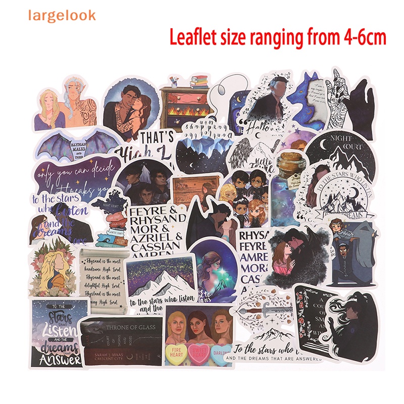 Set 60 Sticker Acotar Merchandise Chống Thấm Nước Dùng Để Trang Trí Đồ Họa