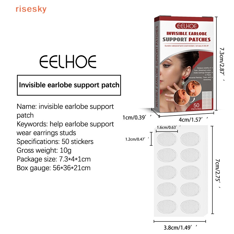 Cuộn 50 Miếng Dán Nâng Và Bảo Vệ Tai Ngăn Ngừa Gãy Rách