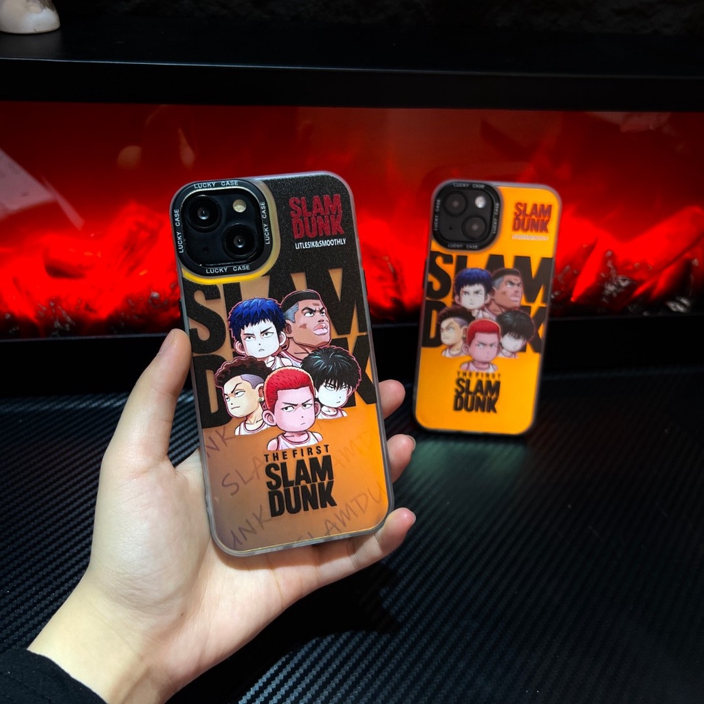 Ốp Điện Thoại In Hoạt Hình SLAM DUNK Màu Gradient Cho iPhone 14 Pro 14Plus 13 12 11Pro Max