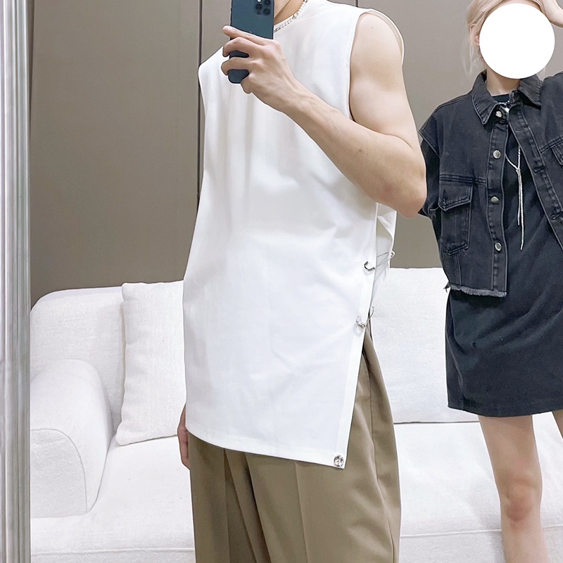 Áo Ba Lỗ Ghép Nối Cứng Cho Nam INCERUN