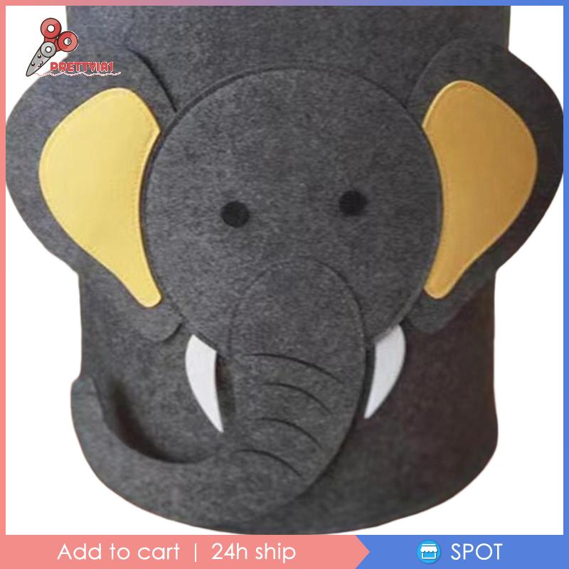 Giỏ Đựng Đồ Giặt [Prettyia1] Bằng Nỉ Mềm Nhẹ Thiết Kế Dễ Thương Cho Trẻ Em