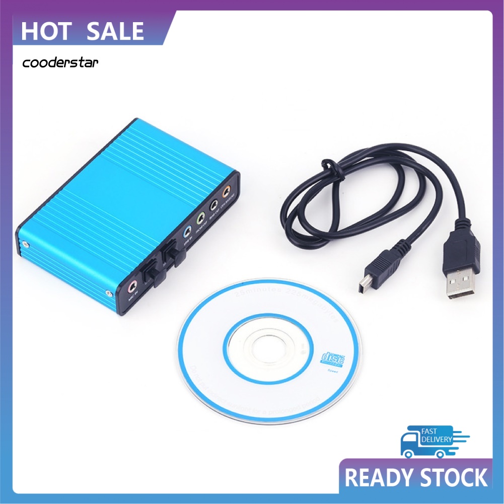 Thẻ Âm Thanh 6 Kênh USB 2.0 Quang Học 5.1 S / PDIF Cho Win7