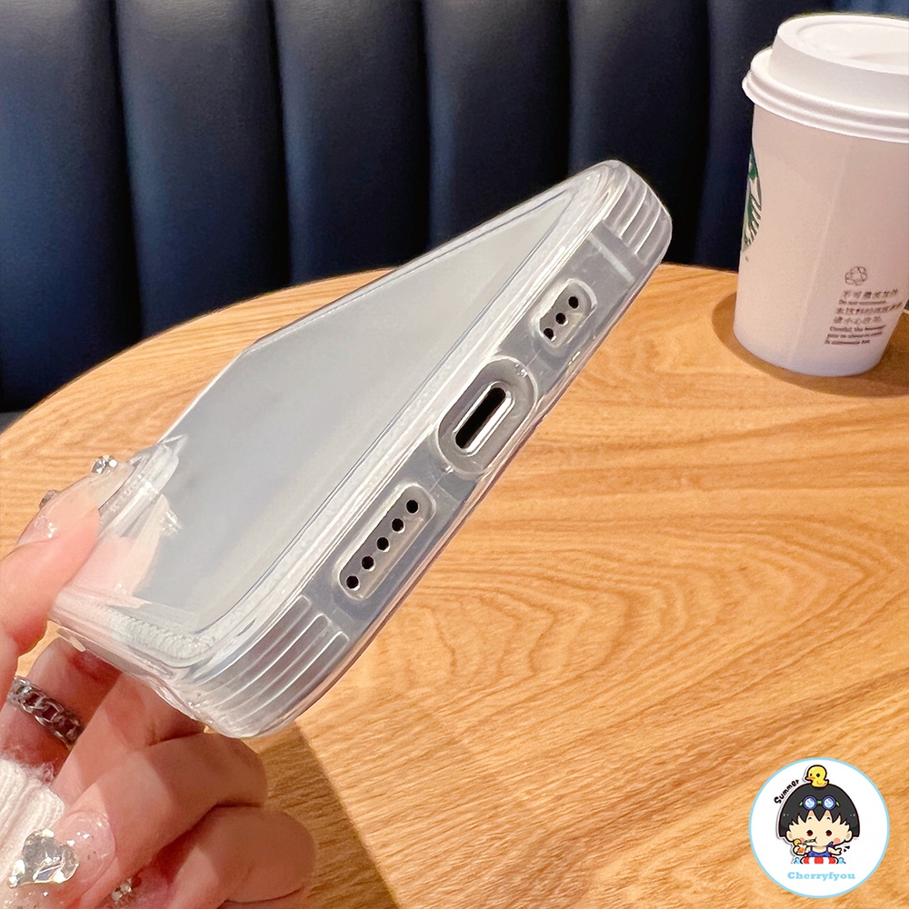 Ốp Điện Thoại TPU Mềm Trong Suốt Đính Đá Sang Trọng Cho IPhone 13 12 11 14 Pro Max XS XR 8 7 Plus