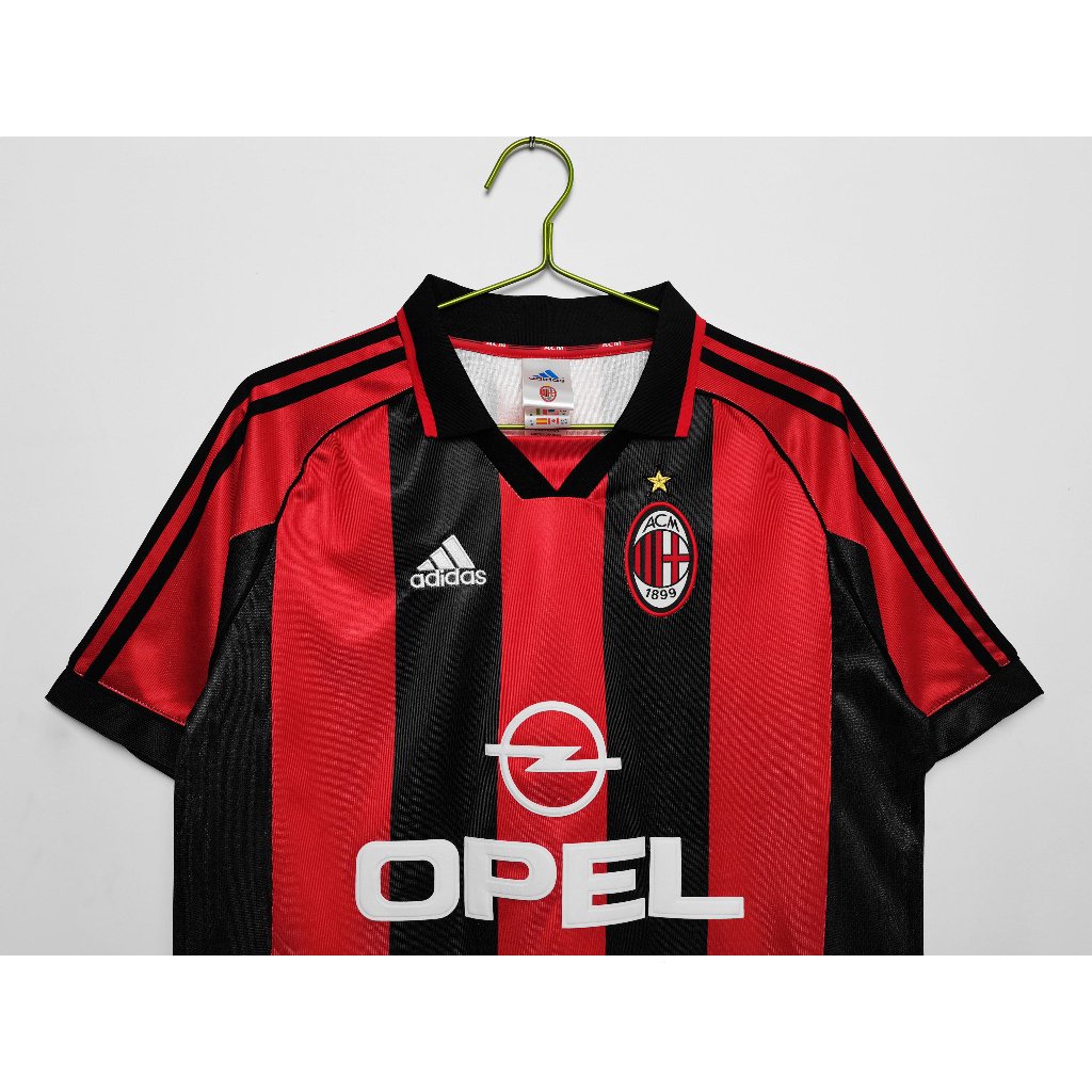 Áo Thun Số 98-99 Milan Sân Nhà Phong Cách Retro