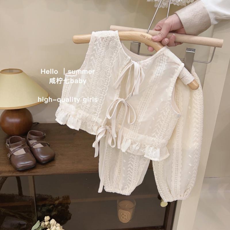 Set Áo Quần Thời Trang Mùa Hè Phong Cách Mới Cho Bé Gái