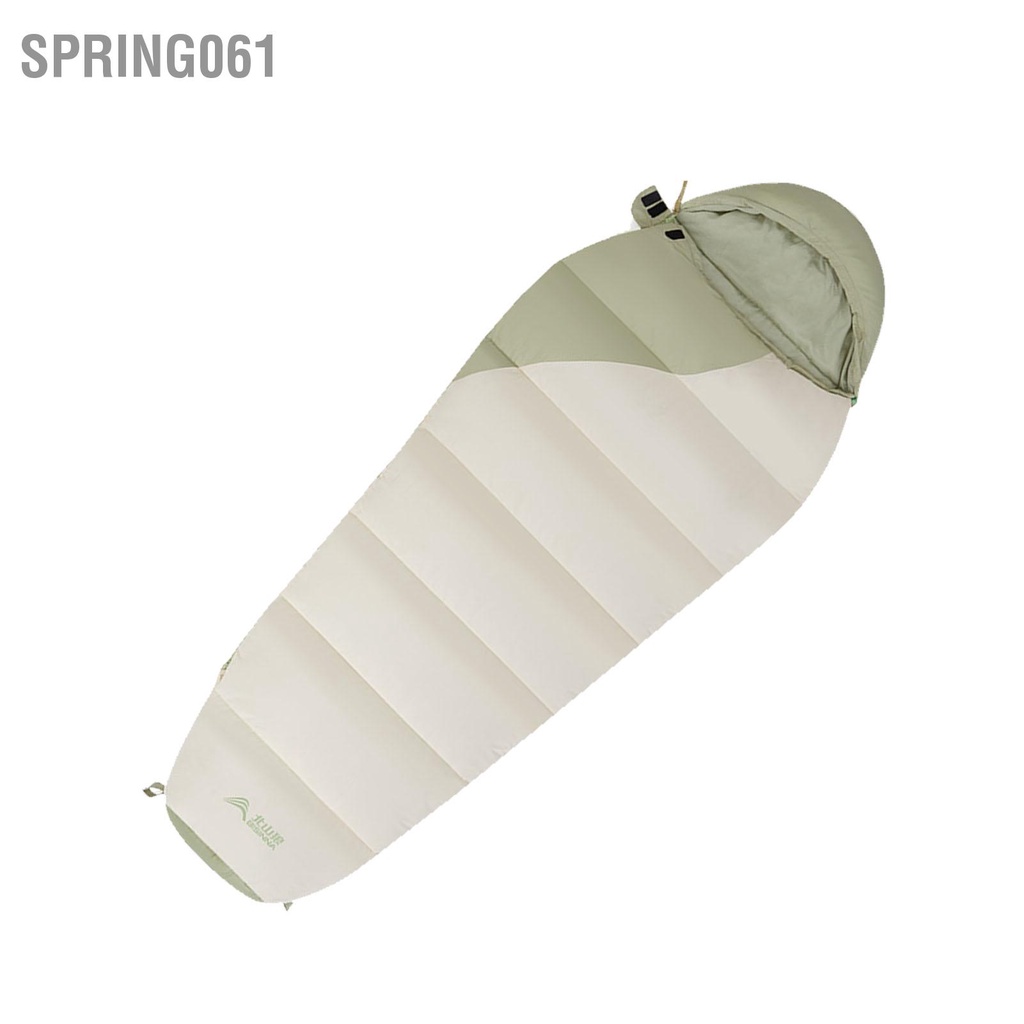 Spring061 Túi Ngủ Trẻ Em Làm Dày Ấm Chống Gió 4 Mùa Đa Năng Cắm Trại Trong Nhà Ngoài Trời Xanh