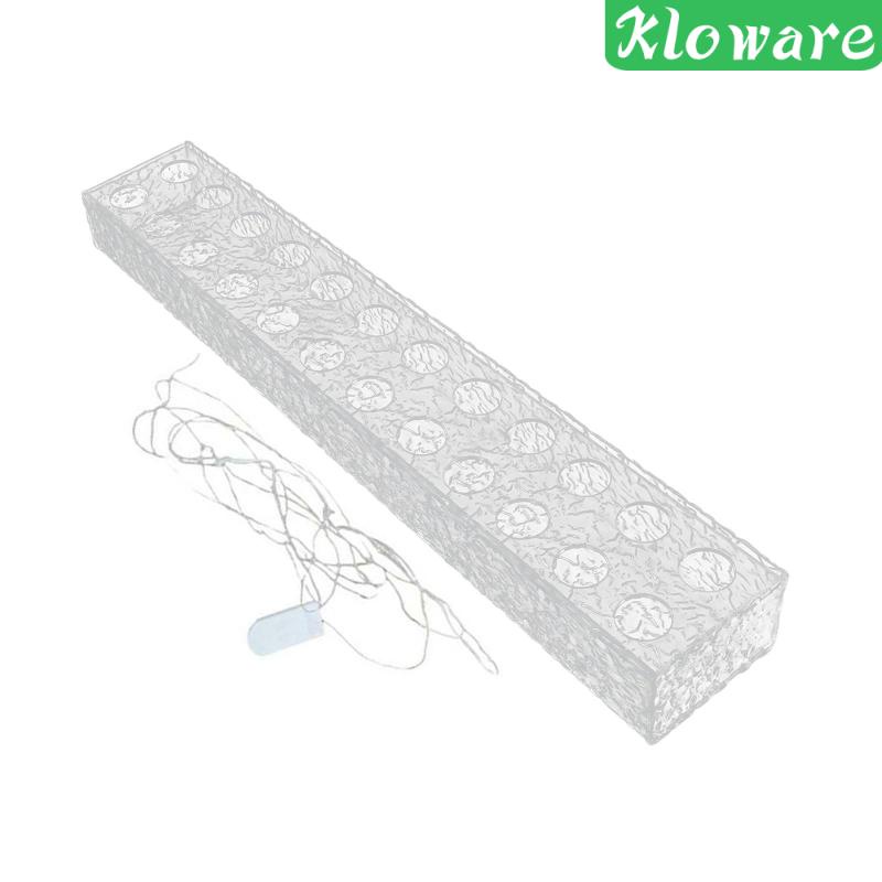 Bình Hoa Bằng Acrylic Trong Suốt Có Đèn LED Để Bàn Trang Trí