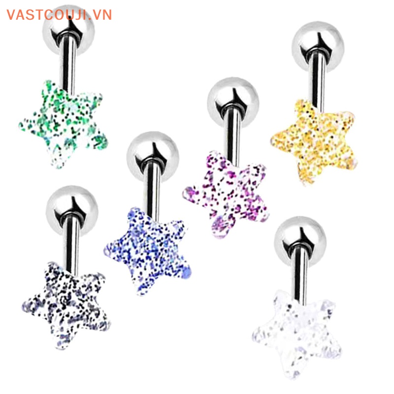 Khuyên Xỏ Lưỡi Bằng Nhựa Acrylic Trang Sức Cho Cơ Thể