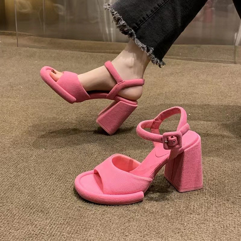 Giày sandal cao gót hở ngón thời trang mùa hè xinh xắn dành cho nữ AA6085