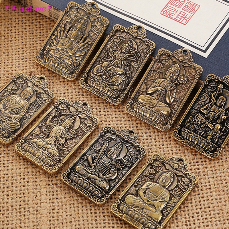 Mặt Dây Chuyền Hình Phật Bằng Đồng Thau Cứng Phong Cách Trung Hoa Mới