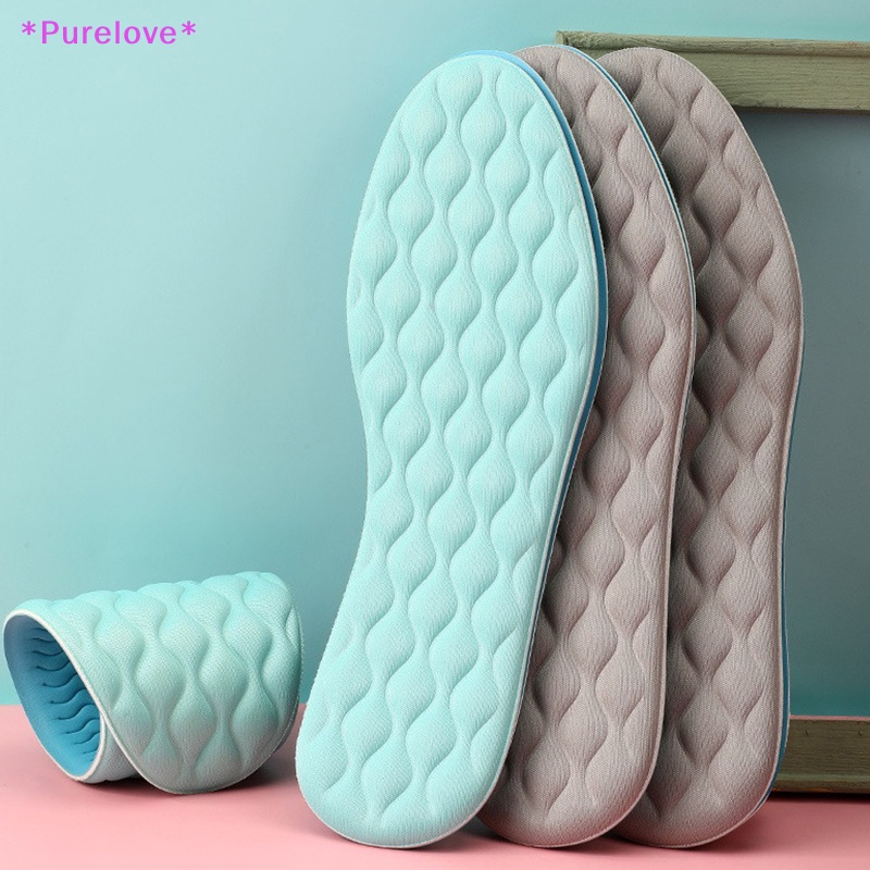 1 Cặp Đế Lót Giày Thể Thao Bằng Cao Su Siêu Mềm Thoáng Mát Thấm Hút Mồ Hôi Tiện Dụng Mới