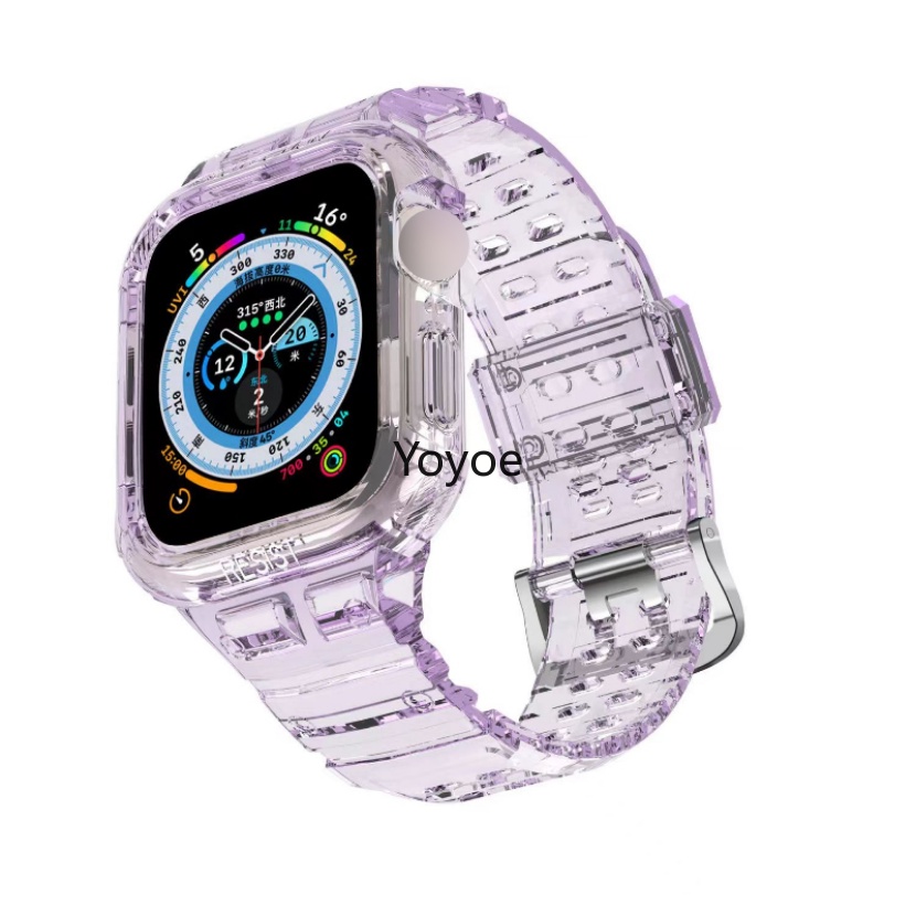 Bộ Dây Đeo + Vỏ Bọc Bằng TPU Cho Đồng Hồ Apple 49mm 45mm 41mm 44mm 40mm 38mm iwatch Series 1 2 3 4 5 SE 6 7 8 Ultra