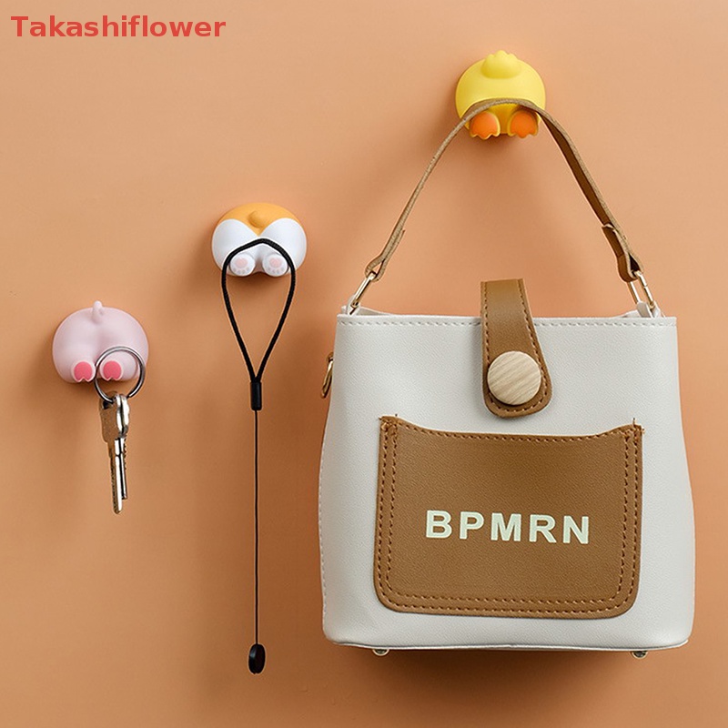 Giá Đỡ Bàn Chải Đánh Răng (Takashiflower) Tự Dính Không Để Lại Dấu Vết Hình Động Vật