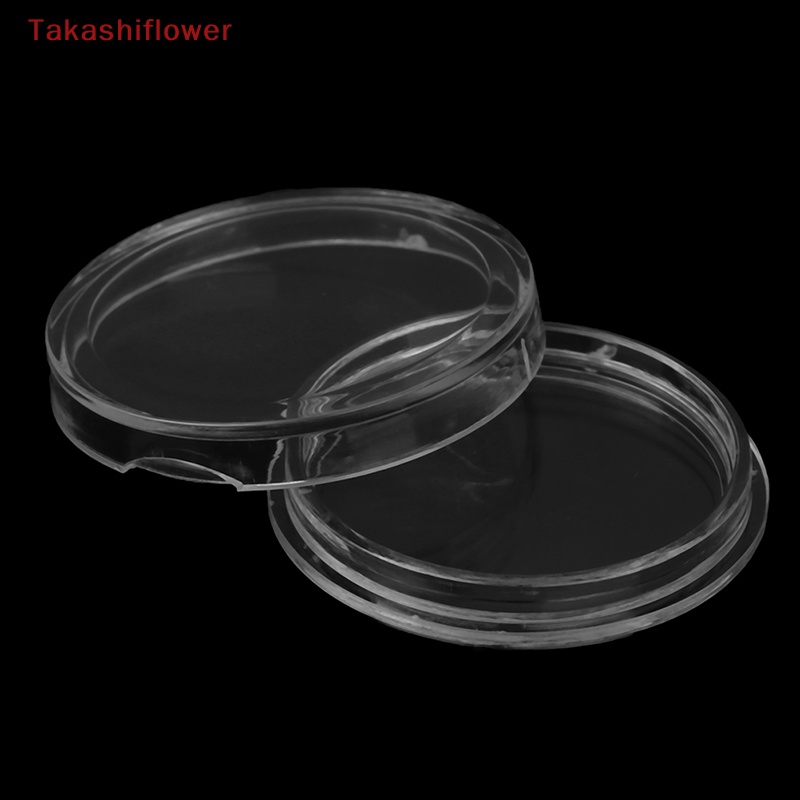 Set 10 Hộp Tròn Trong Suốt Đựng Tiền Xu 22.5mm Tiện Dụng