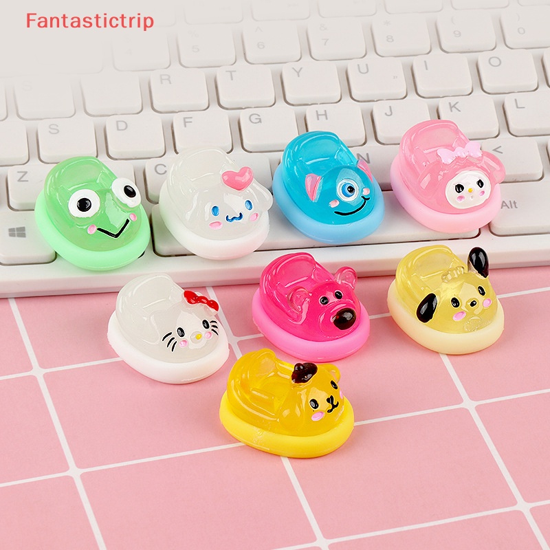 [Fantastictrip] Đồ Chơi Tấm Chắn Mô Phỏng Ba Chiều Dạ Quang Bằng Nhựa Resin Trang Sức / Điện Thoại Di Động DIY Mới