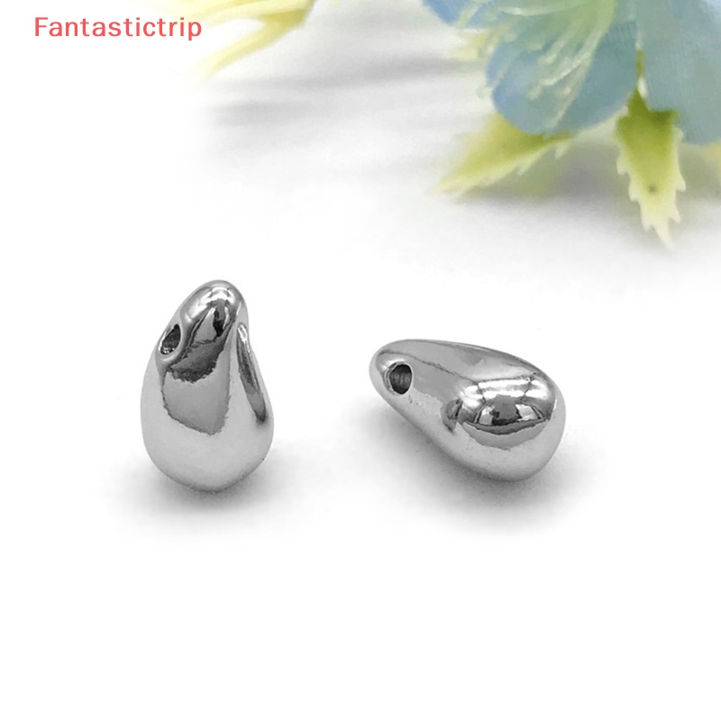 Mặt Vòng cổ / Bông Tai Hình Giọt Nước Bằng Thép Không Gỉ DIY Mới