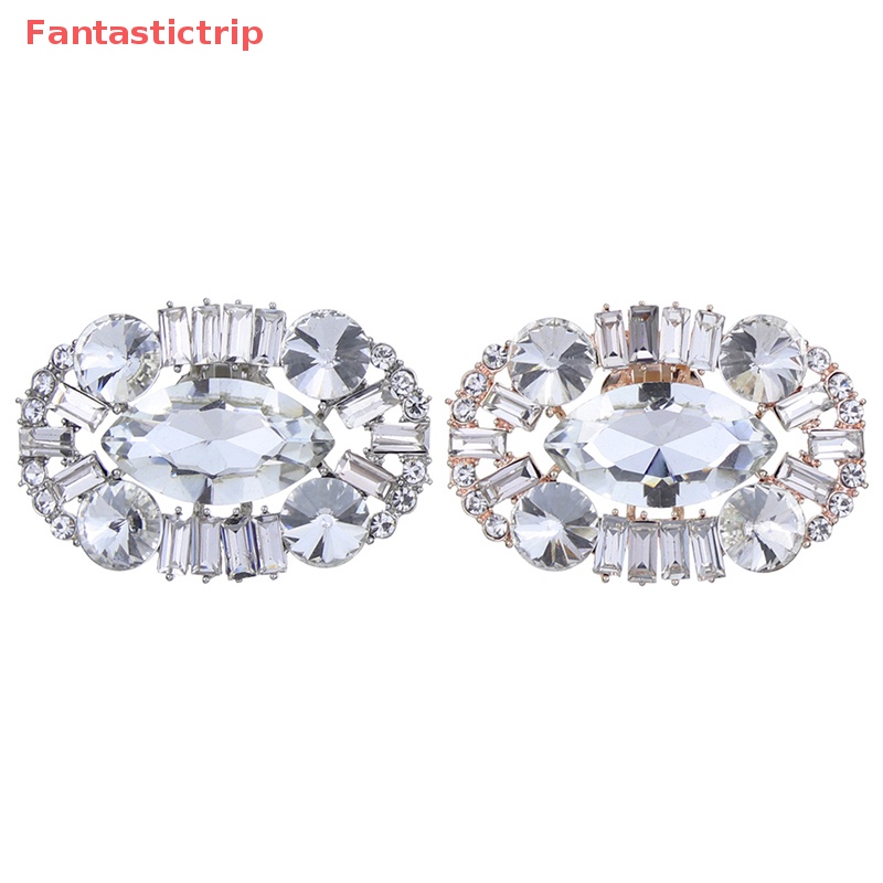 [Fantastictrip] Kẹp Giày Đính Đá Pha Lê Lấp Lánh Đơn Giản Dành Cho Nữ Mới