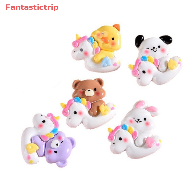 Set 3 Tượng Kỳ Lân Mini Bằng Nhựa Resin Trang Trí Ốp Điện Thoại / Bánh Kem DIY Mới