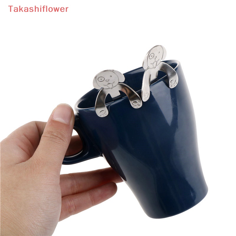 (Takashiflower) Muỗng Cà Phê Bằng Thép Không Gỉ Cấp Thực Phẩm Hình Chó Dùng Cho Nhà Bếp