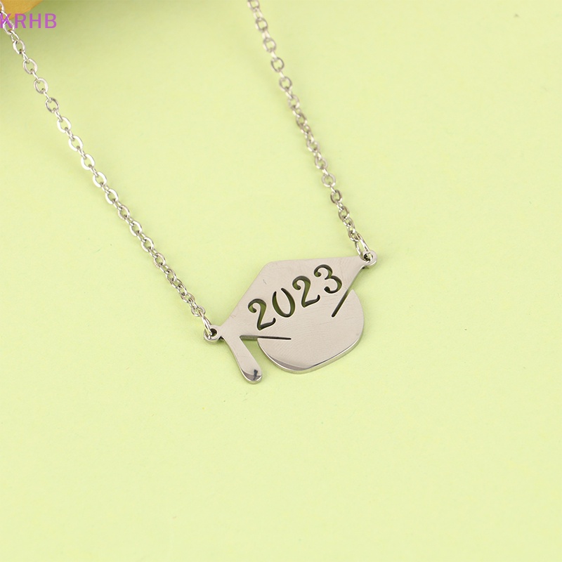 1 Vòng cổ Mặt Hình Nón Tốt Nghiệp Màu Vàng / Bạc KRHB 2023 Mới