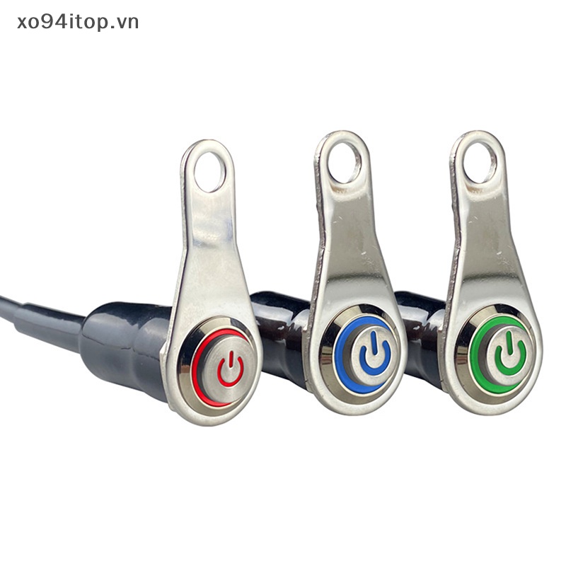 Công Tắc Đèn LED 12V Chống Nước Gắn Tay Lái Xe Máy