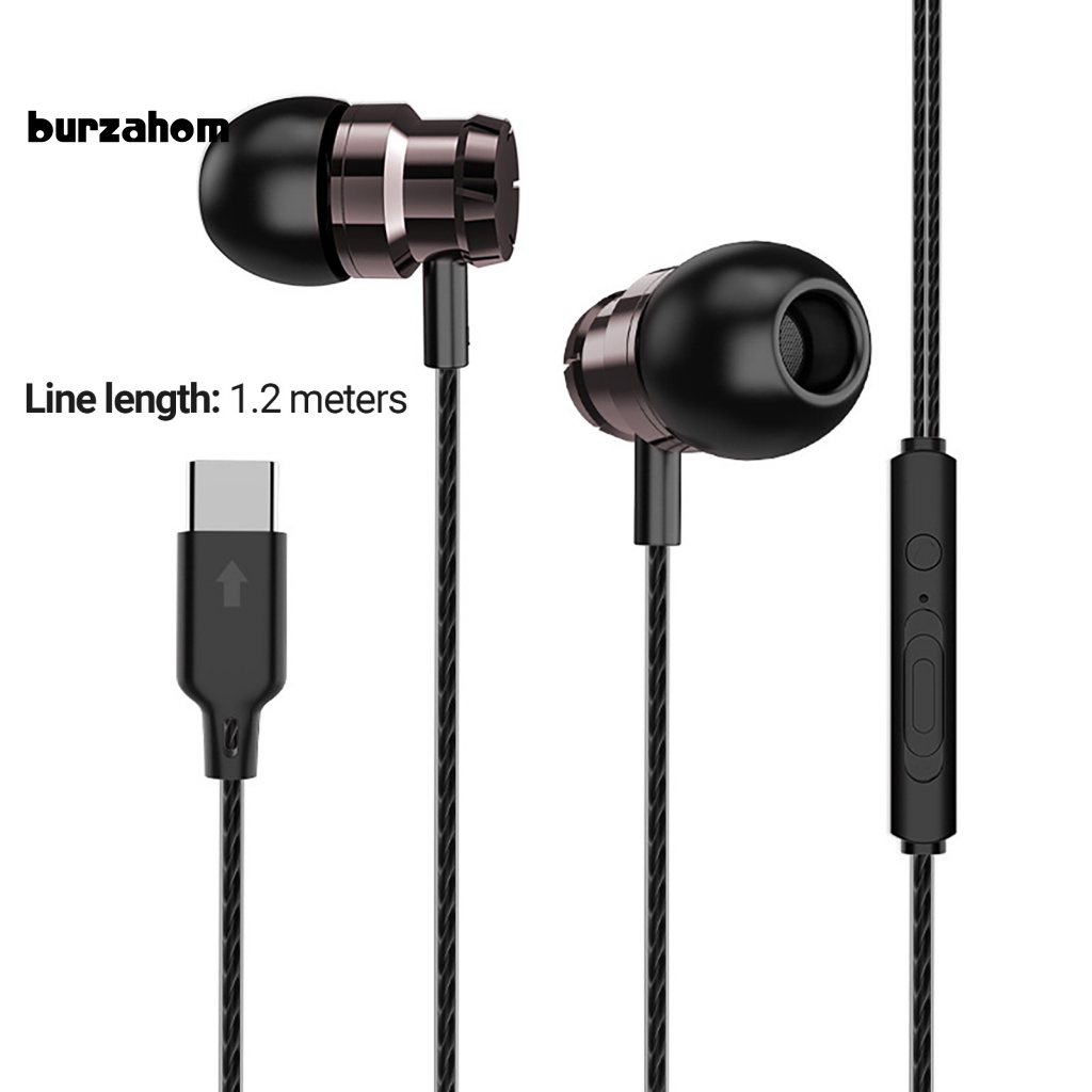 Tai Nghe Nhét Tai Có Dây Chống Ồn Đầu Cắm Type-C Cho Điện Thoại Di Động