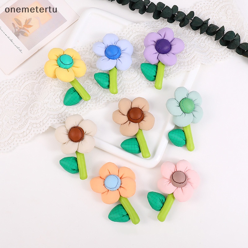 Ghim Cài Áo Bằng Cotton Họa Tiết Hoa Macaron Nhiều Màu Sắc Dễ Thương